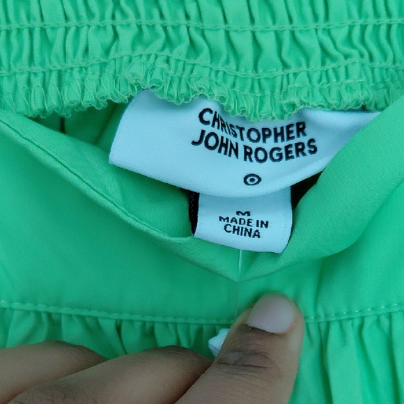 Christopher John Rogers X Target Vibrant Green High Low Dress - Picture 4 of 6